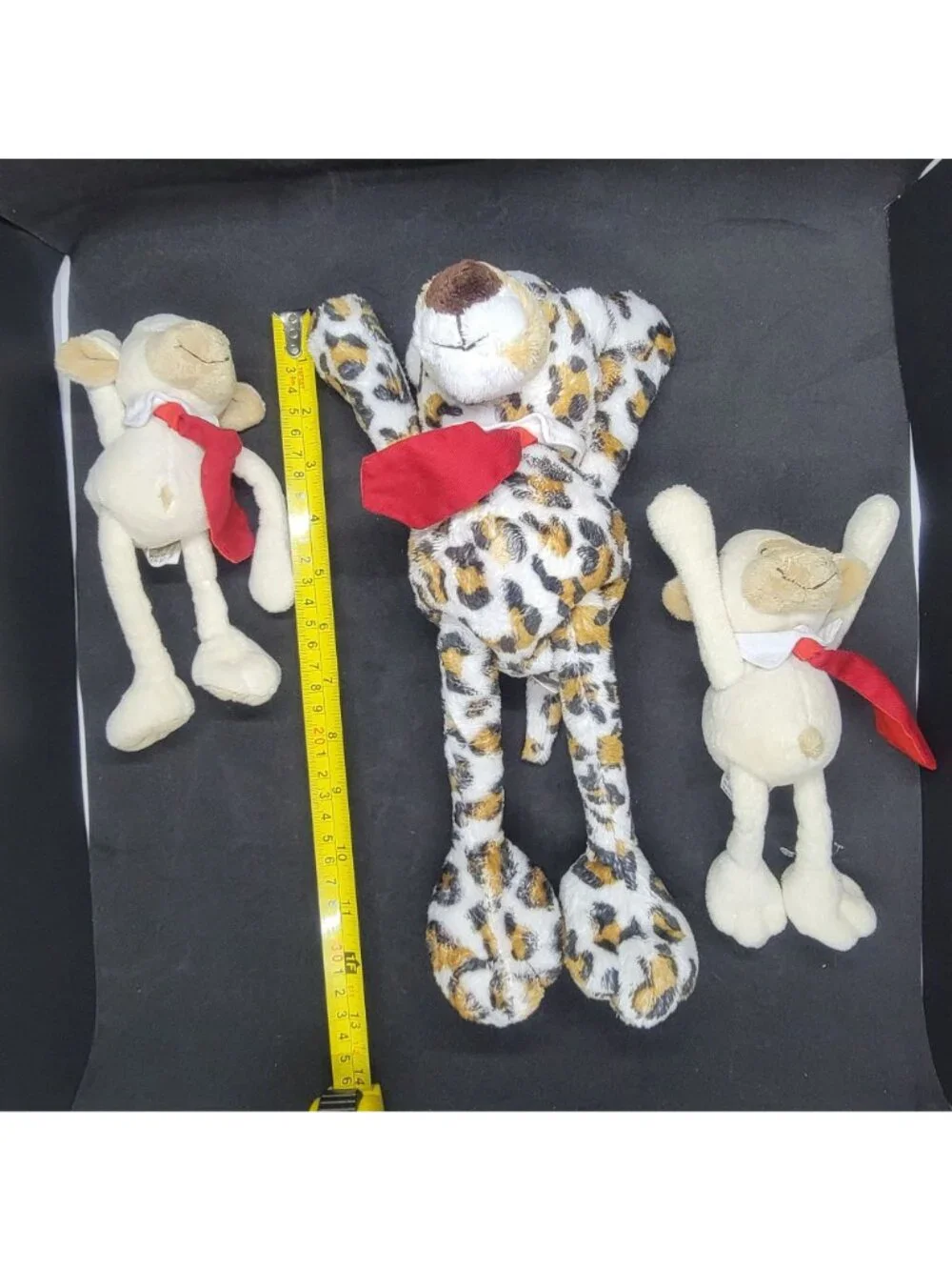 🤩3 set toys 1 Leopard stuffed animal arms and legs slide in body 2 monkeys